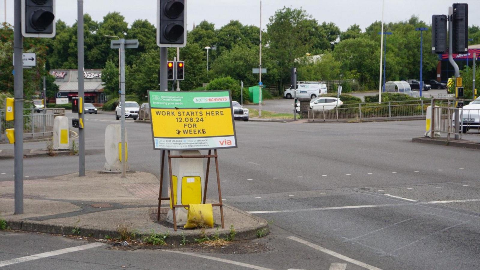 The junction along the A60