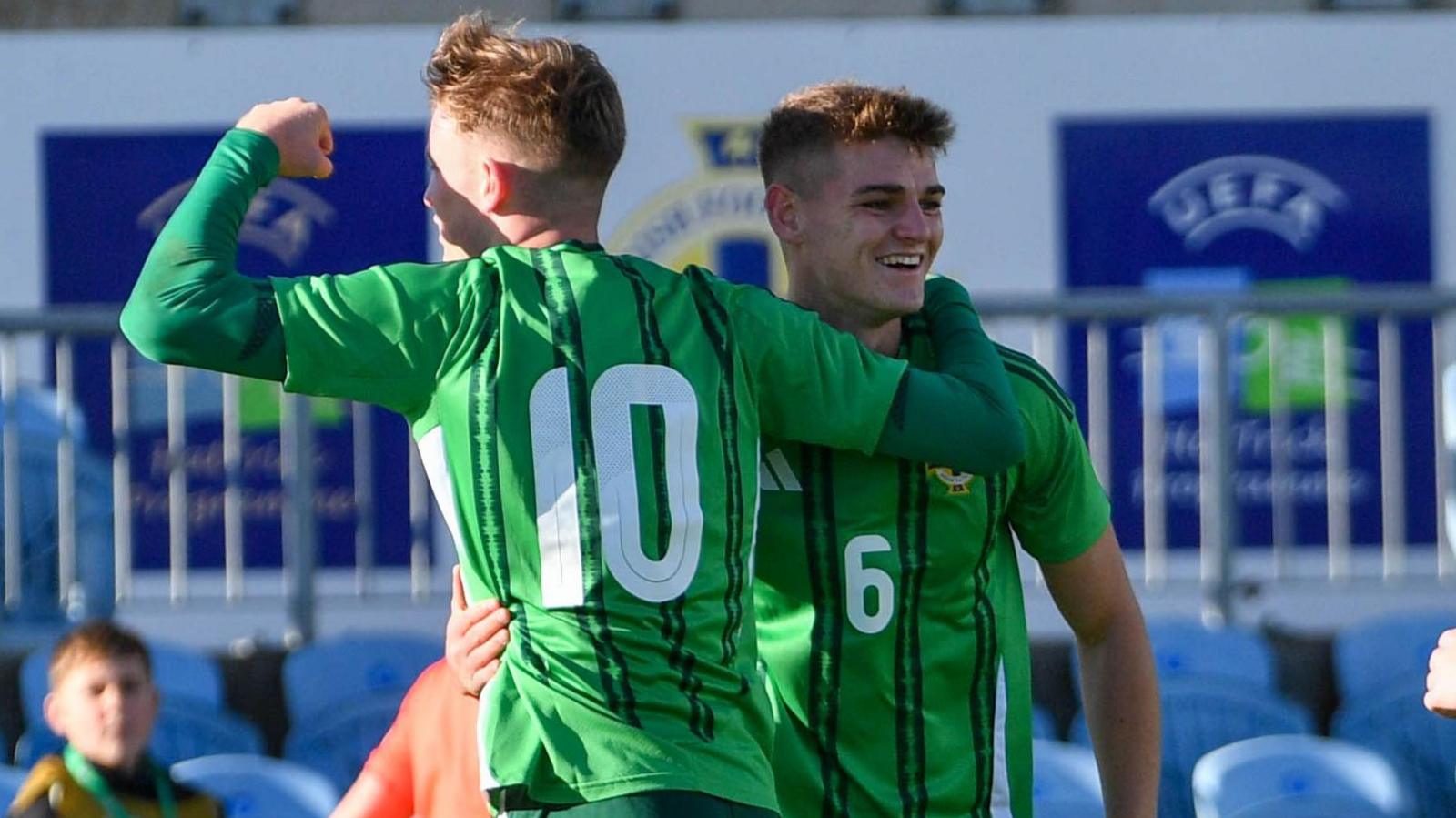 Northern Ireland celebrate a goal