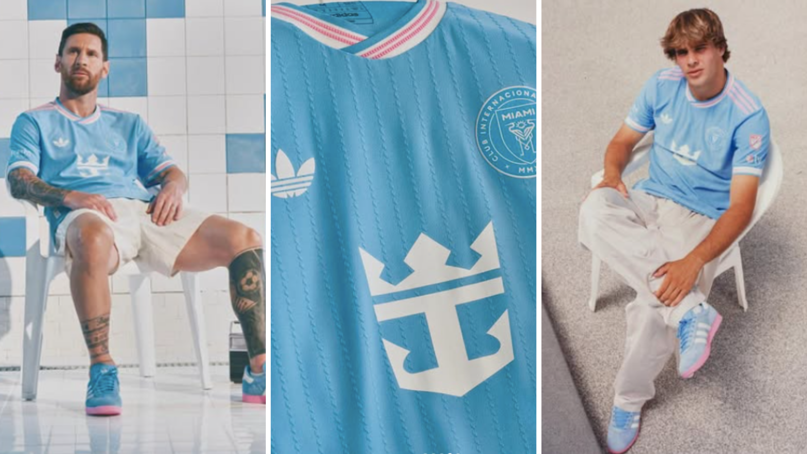 Lionel Messi and Benjamin Cremaschi wear new Inter Miami away kit.