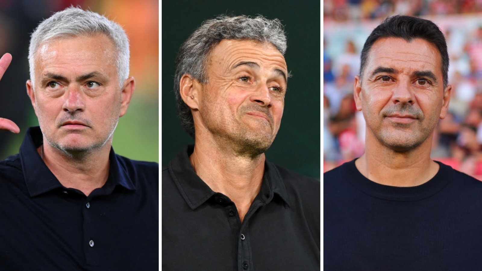 Jose Mourinho, Luis Enrique and Michel