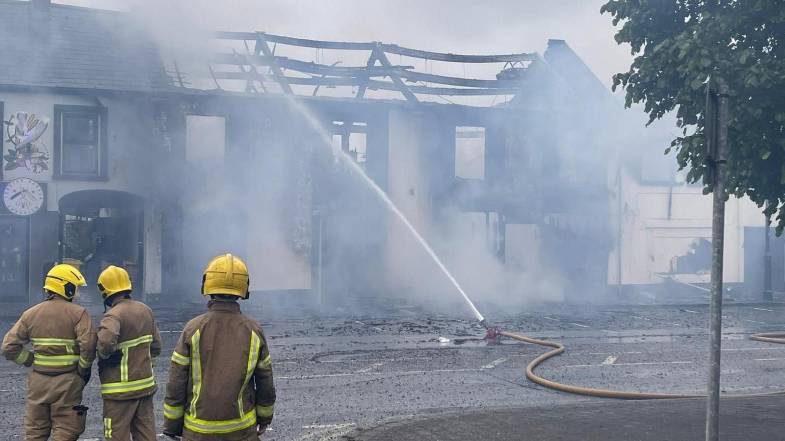 scene of fire in limavady