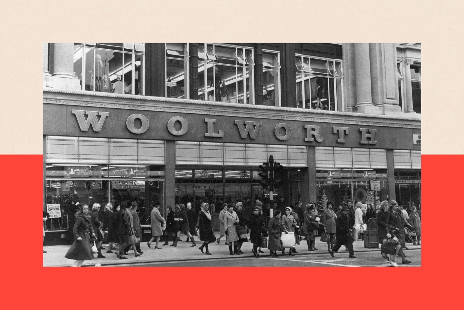 A black-and-white image of Woolworth