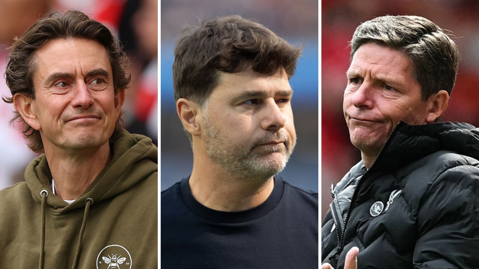 Thomas Frank, Oliver Glasner and Mauricio Pochettino