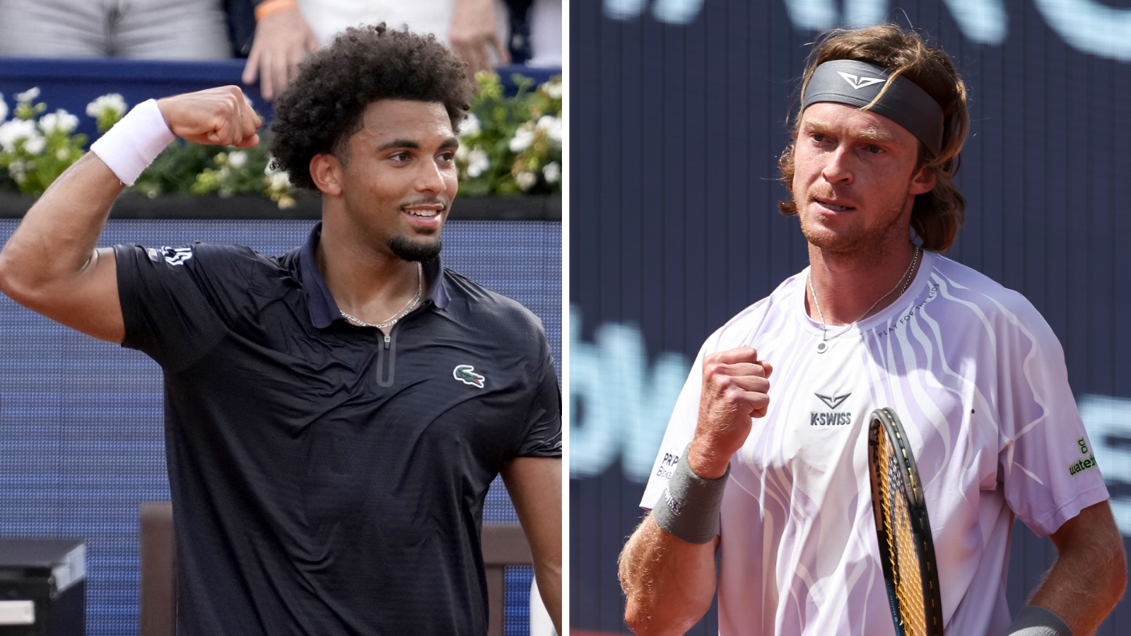 Arthur Fils and Andrey Rublev 