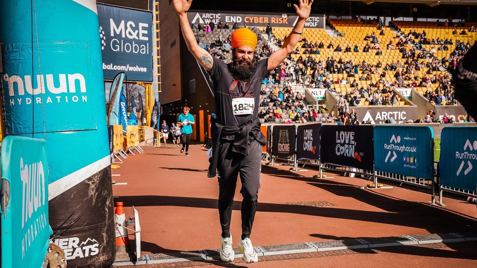 Runner in the Wolverhampton 10k race 2024