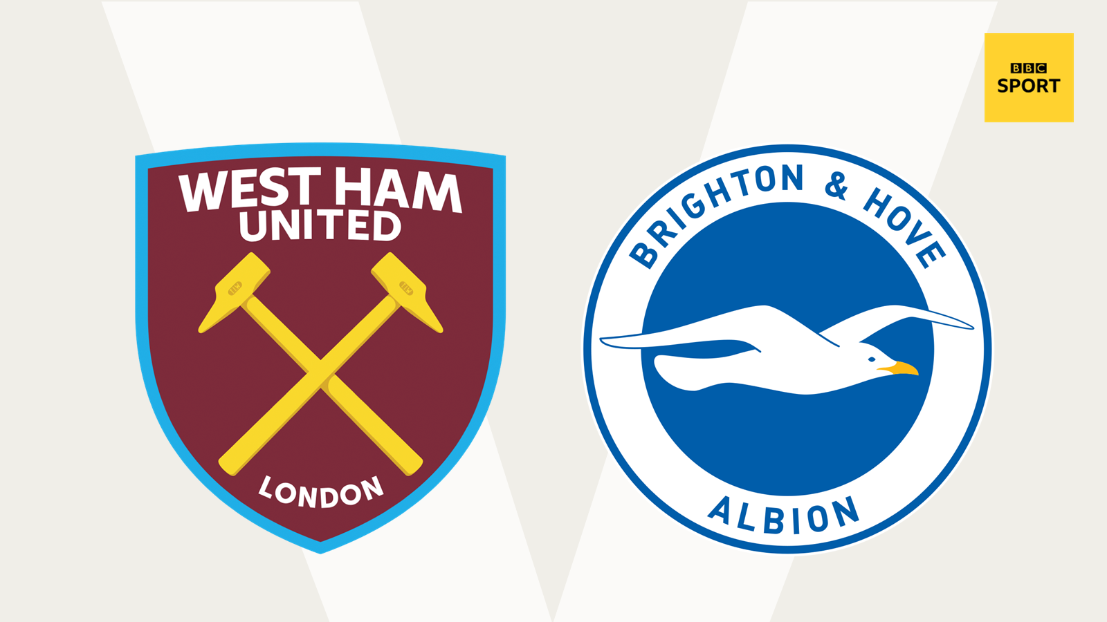 West Ham v Brighton graphic