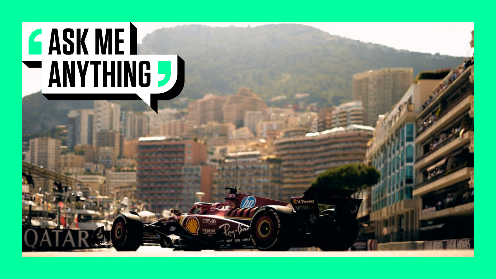 Charles Leclerc driving the 2024 Ferrari at the Formula 1 Monaco Grand Prix