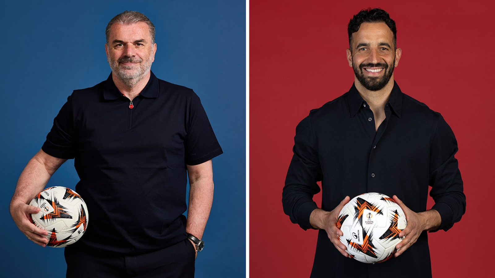 Ange Postecoglou and Ruben Amorim