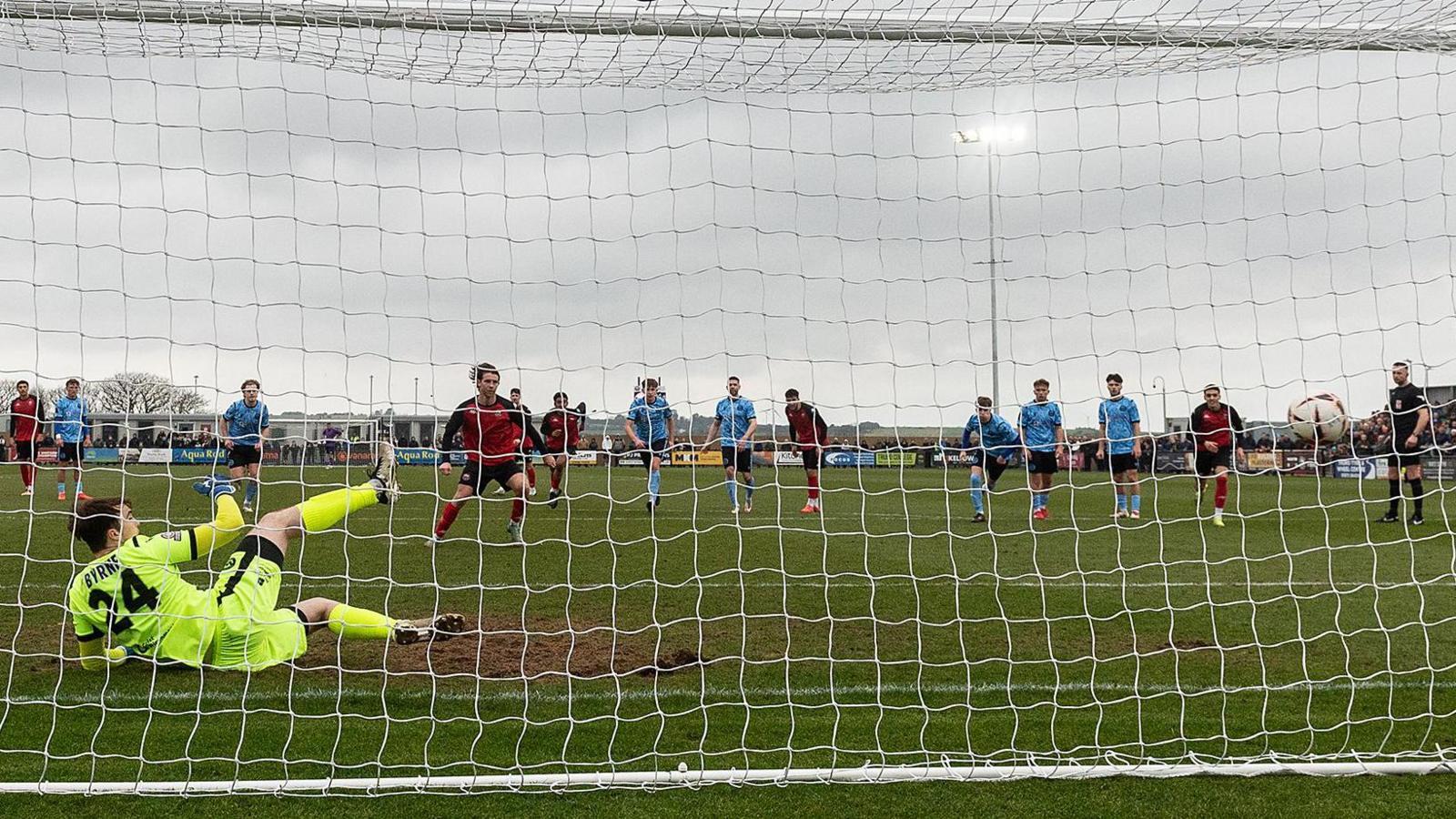 Tyler Harvey scores for Truro City