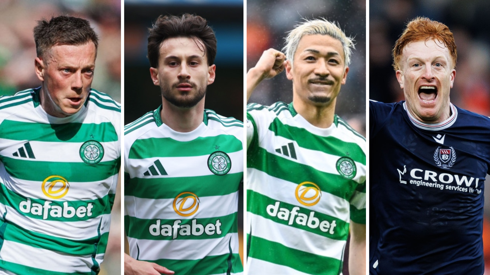 Callum McGregor, Nicolas Kuhn, Daizen Maeda and Simon Murray