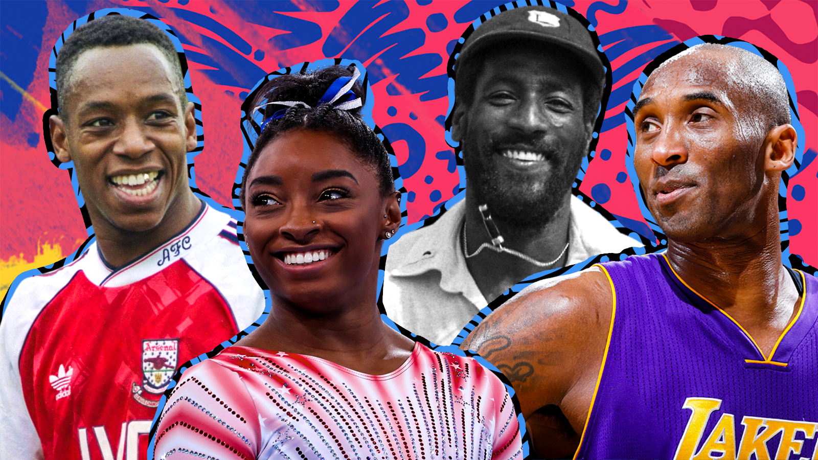 Ian Wright, Simone Biles, Viv Richards, Kobe Bryant