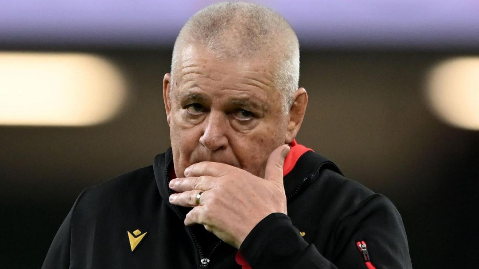 Warren Gatland looks pensive