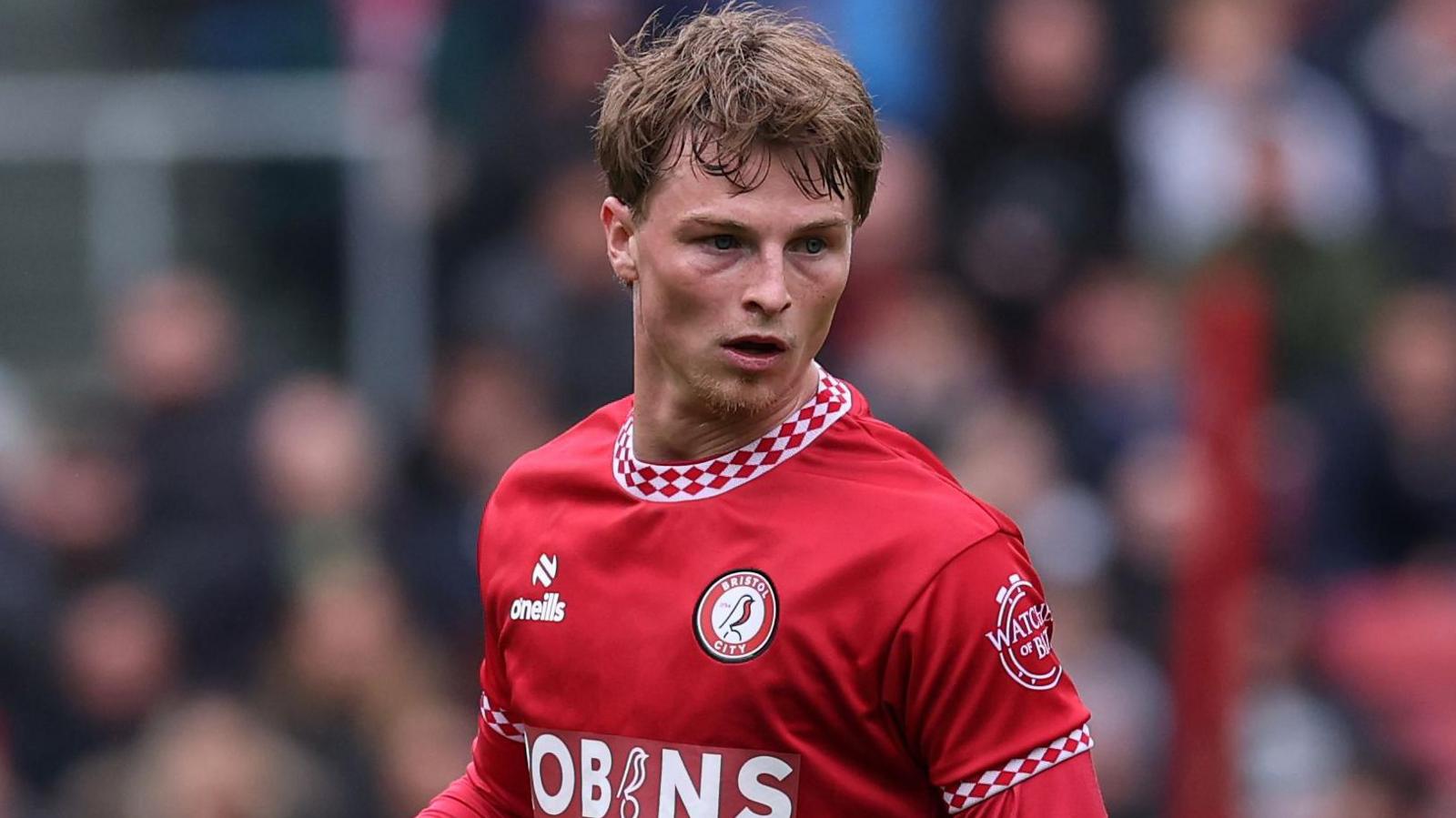 George Tanner playing for Bristol City
