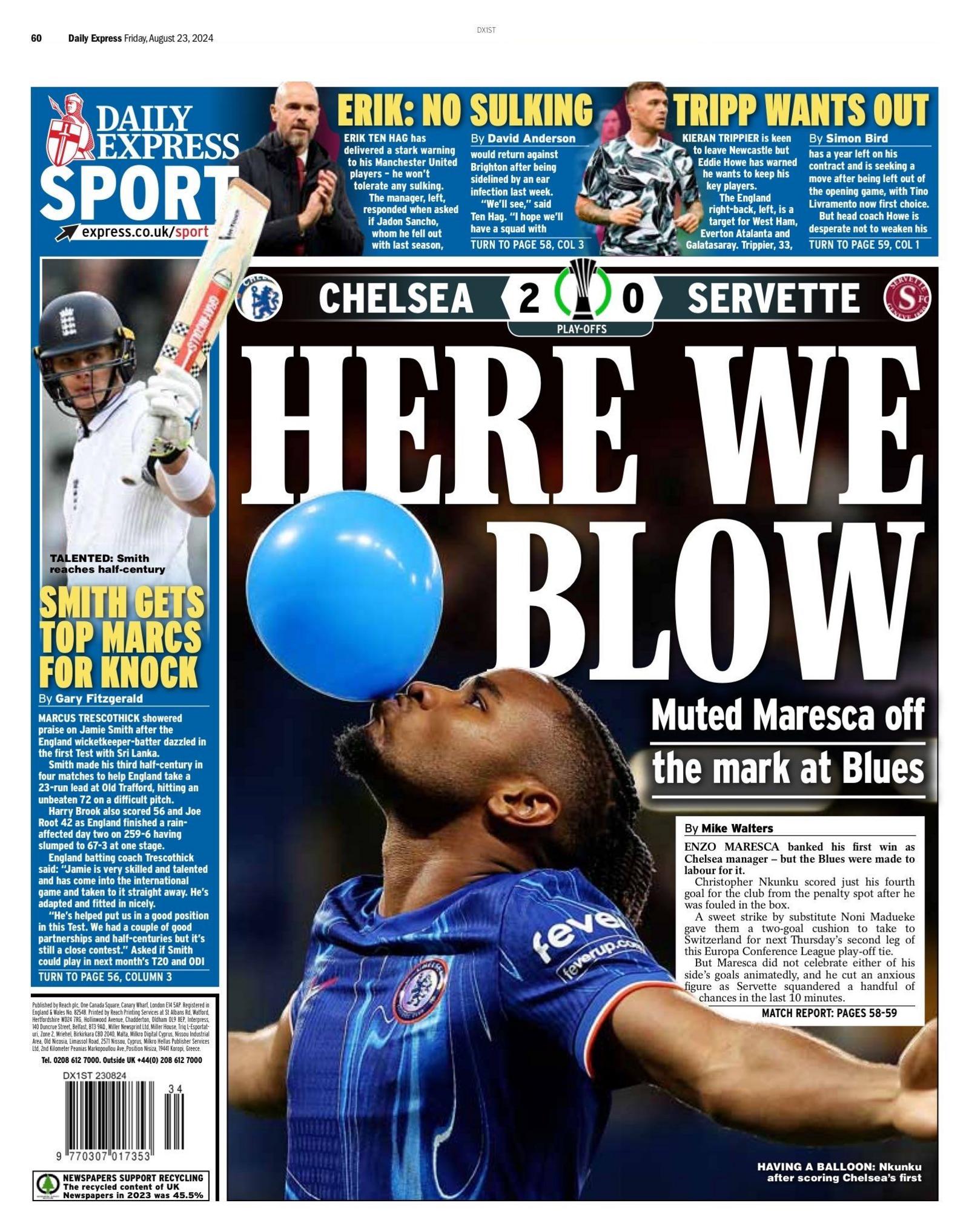 Express back page