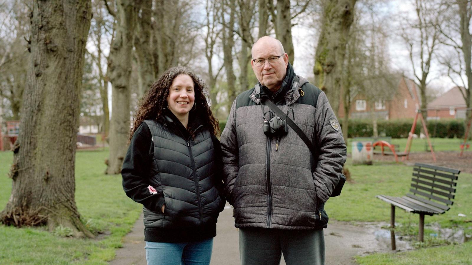 Father and daughter Melvyn and Kayleigh 