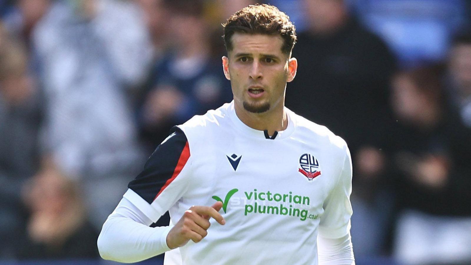 Ruben Rodrigues in friendly action for Bolton against NEC Breda at the start of this month before he injured his knee