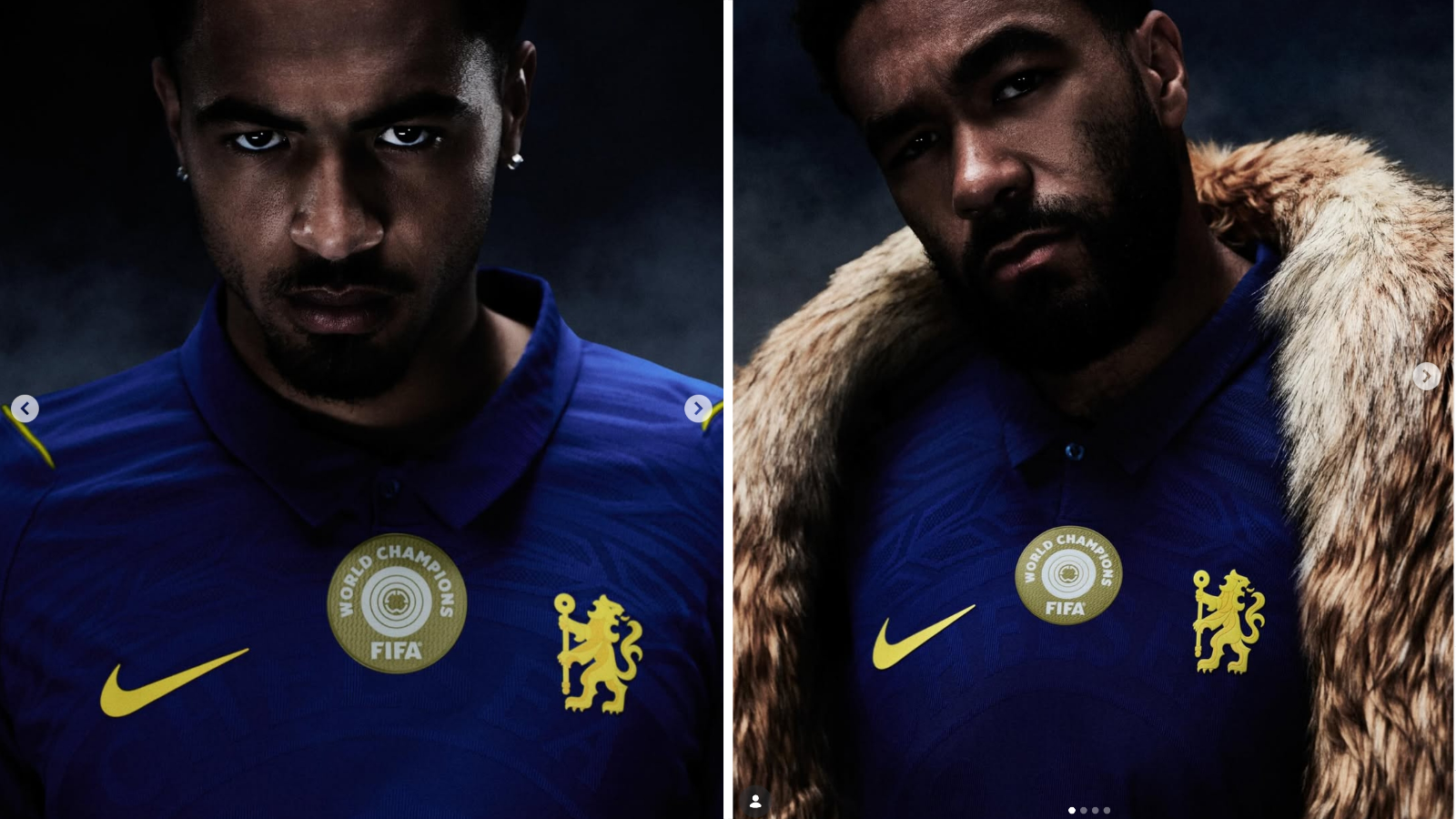 Chelsea players wear 2026-27 home shirt.