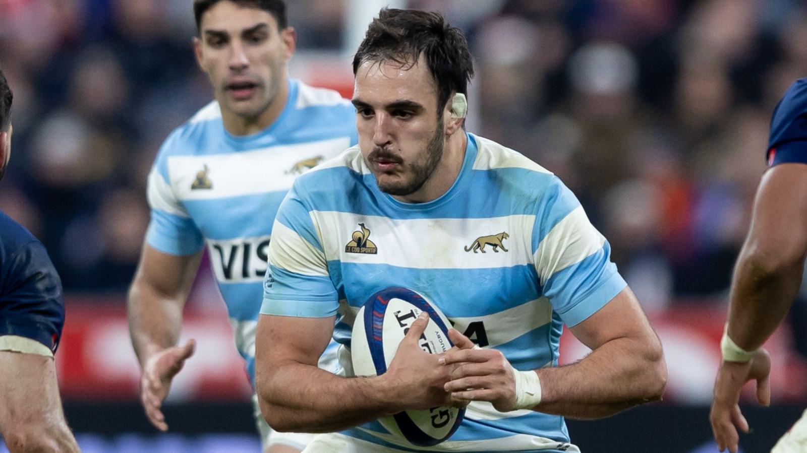 Franco Molina in action for Argentina against France in November 2024