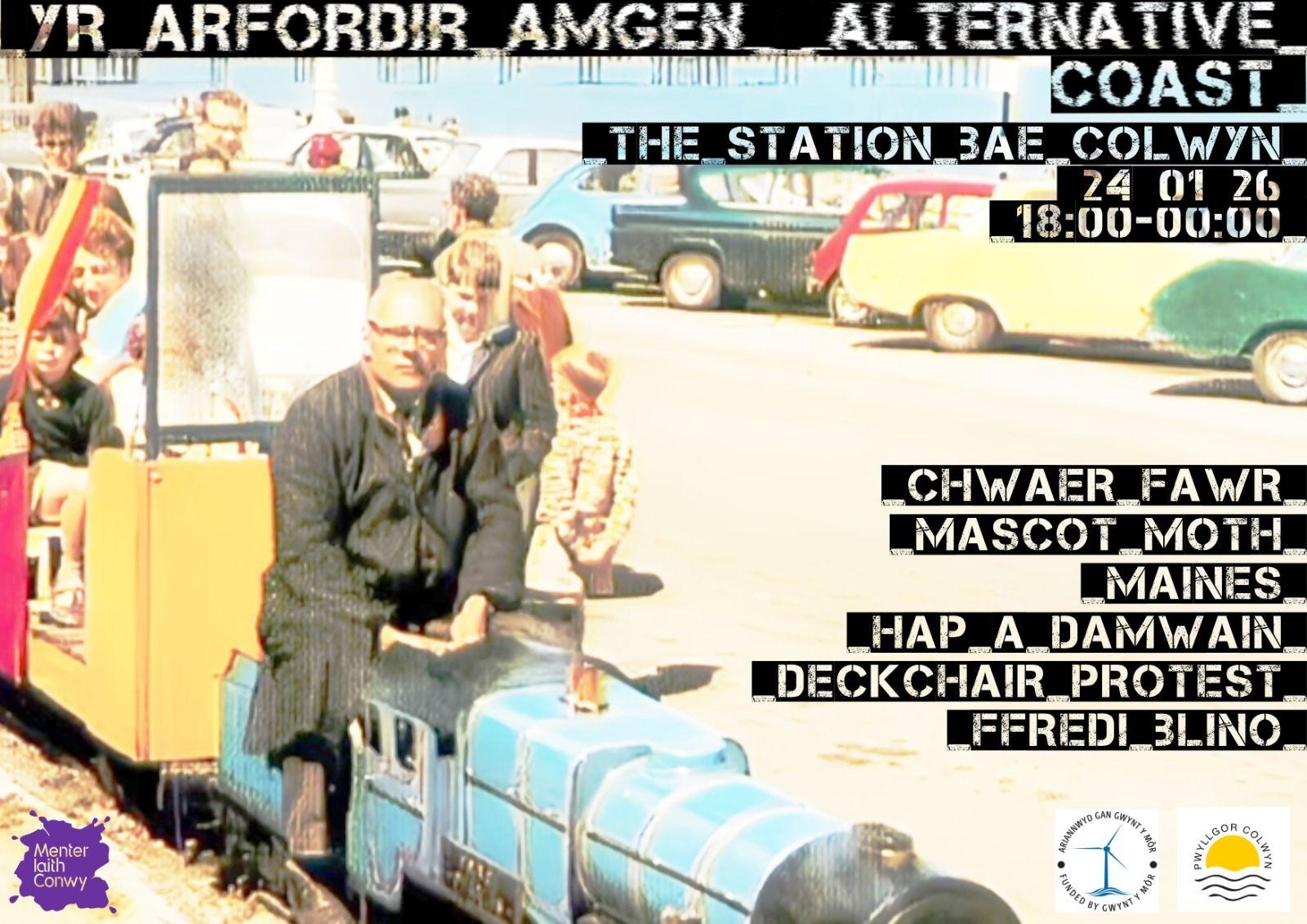 Poster gwyl yr Arfordir Amgen