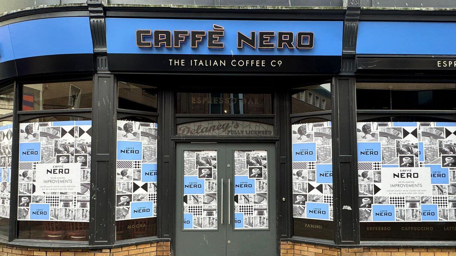 A photo of Caffe Nero on Lombard Street, Belfast.