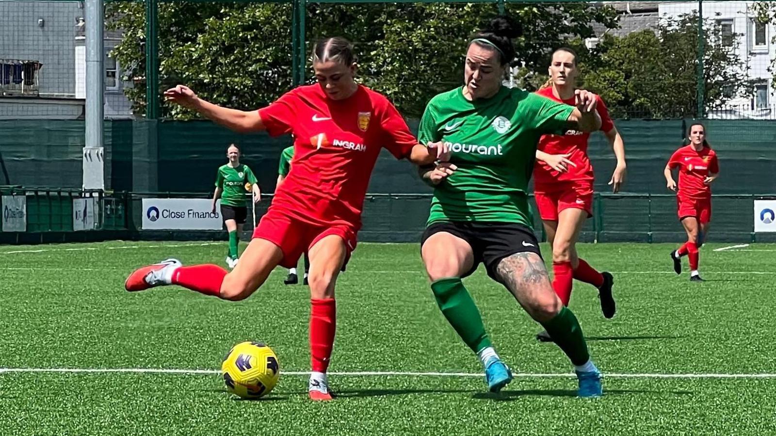Action from 2026 Women's Muratti Vase final