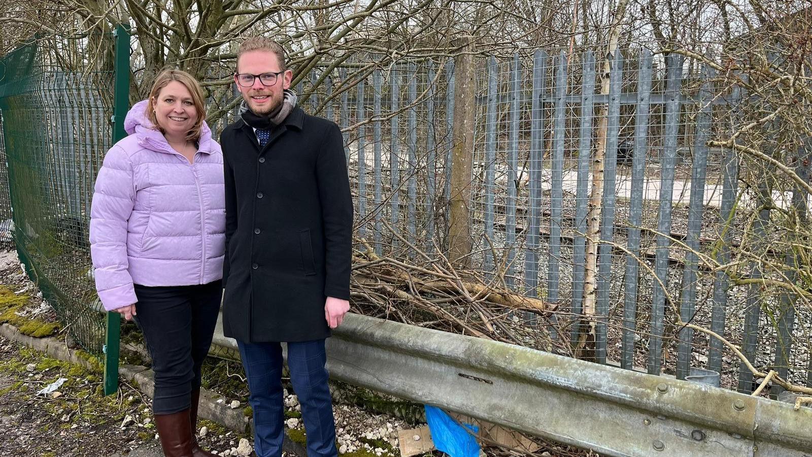 Karen Bradley and Jack Brereton