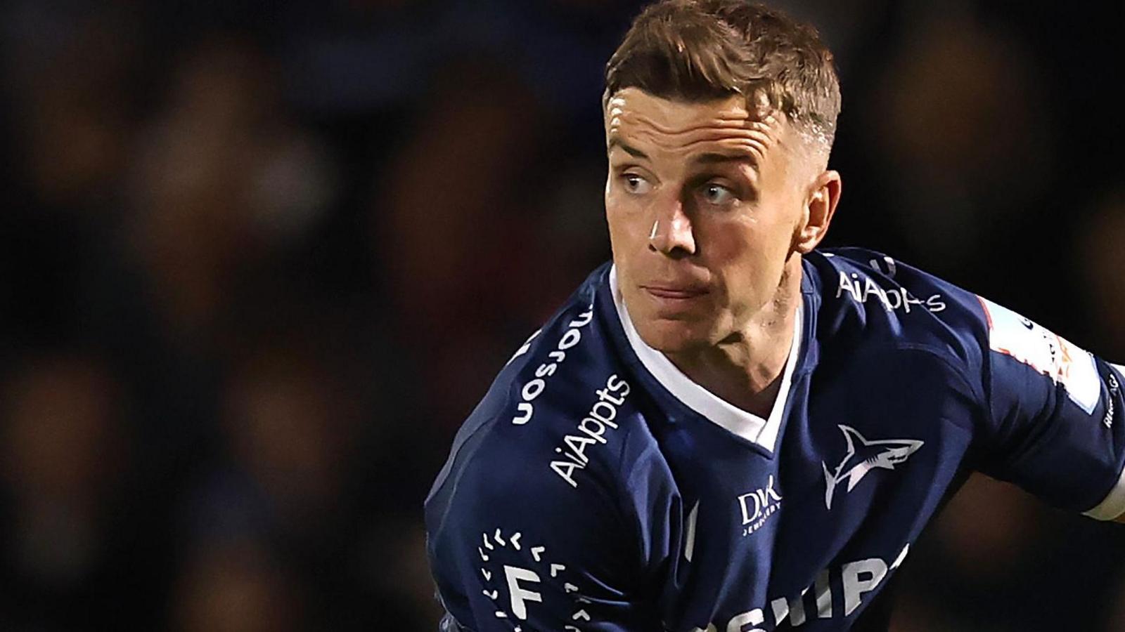 George Ford passes the ball