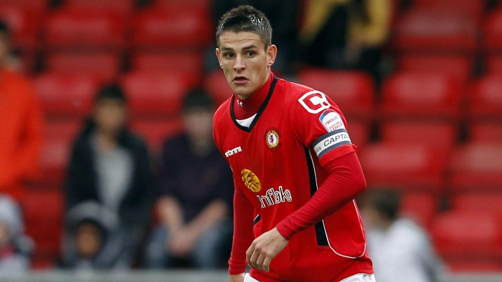 Ashley Westwood playing for Crewe