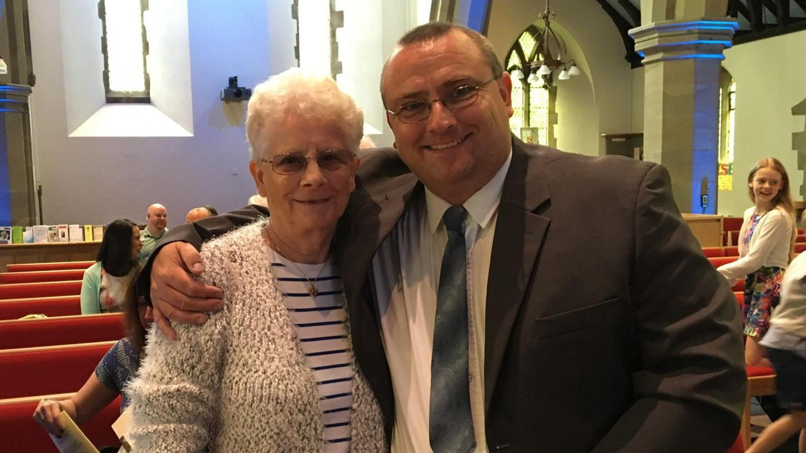 Ian Streeter with his mother Sylvia 