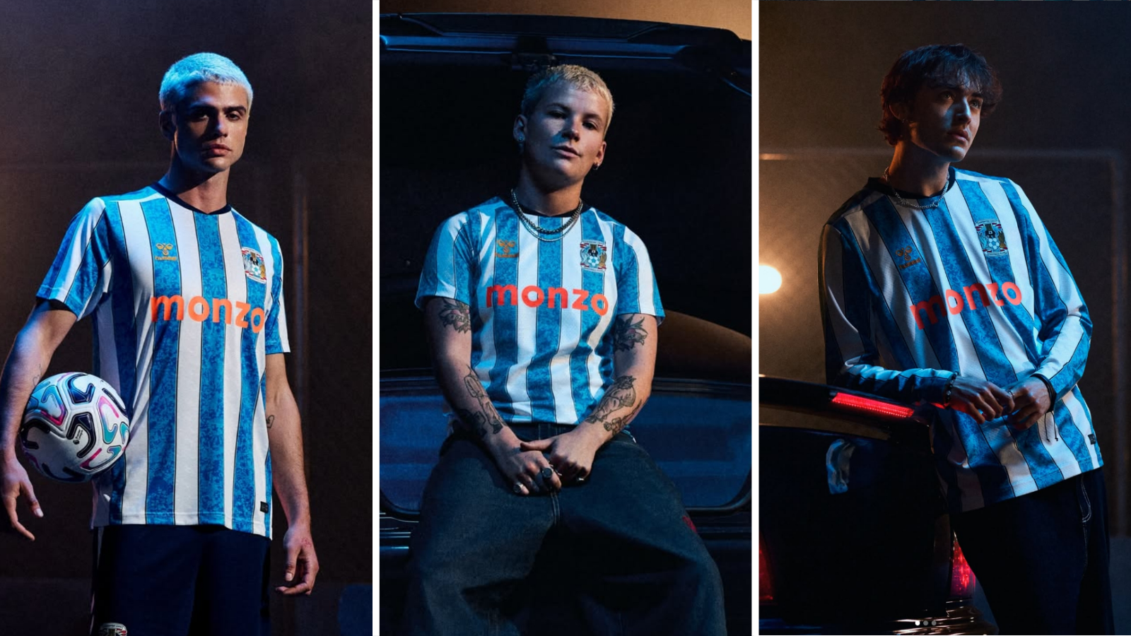 Models wear 2026-27 Coventry City home shirt