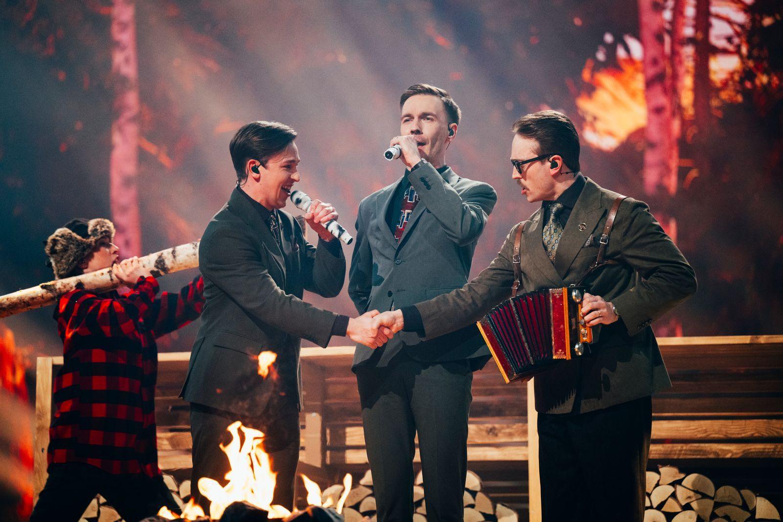KAJ perform at Eurovision