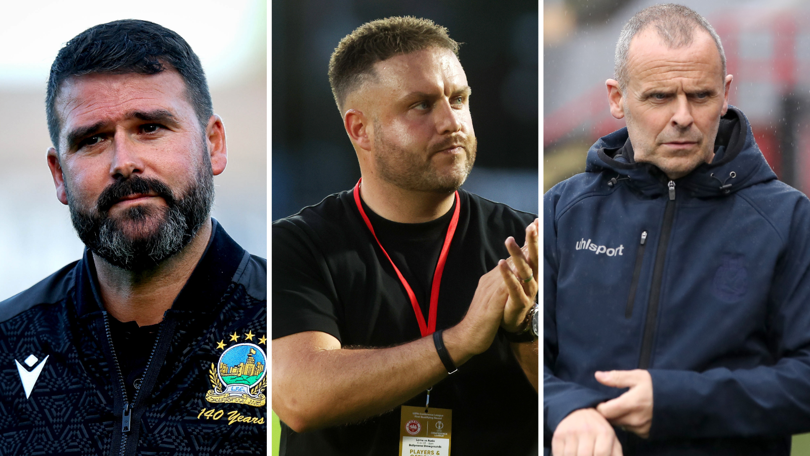 David Healy, Nathan Rooney and Rodney McAree