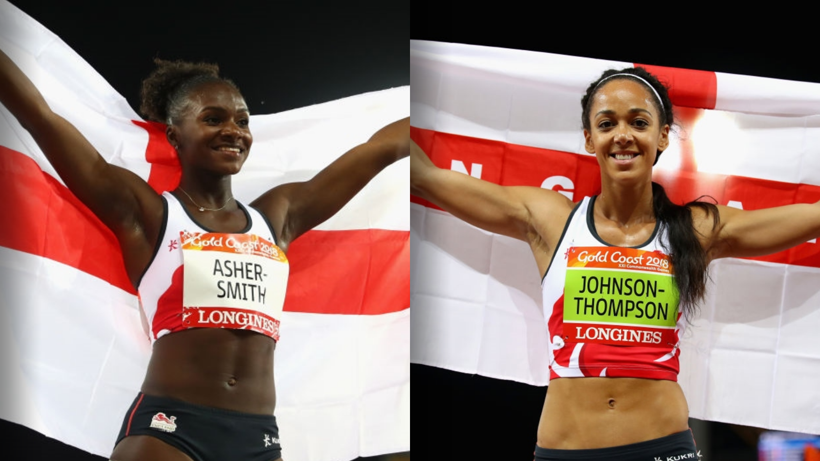 Dina Asher-Smith and Katarina Johnson-Thompson