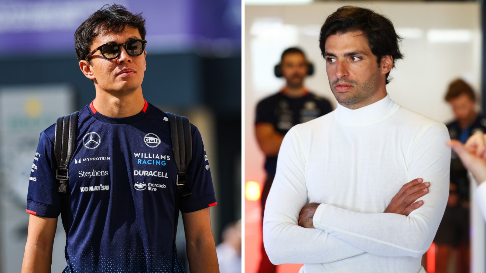 Alex Albon and Carlos Sainz 