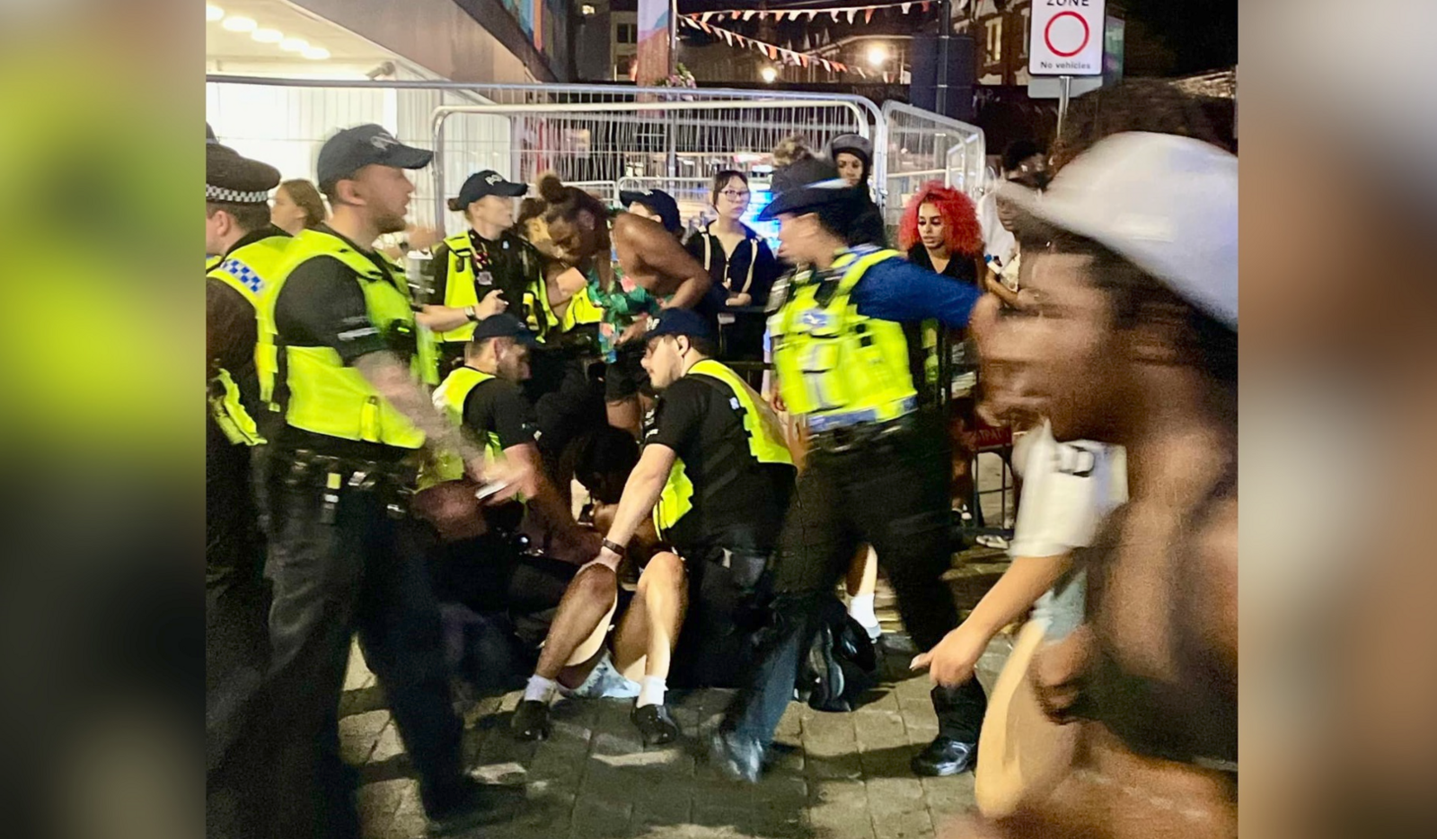 Police detain a person in Southend-on-Sea