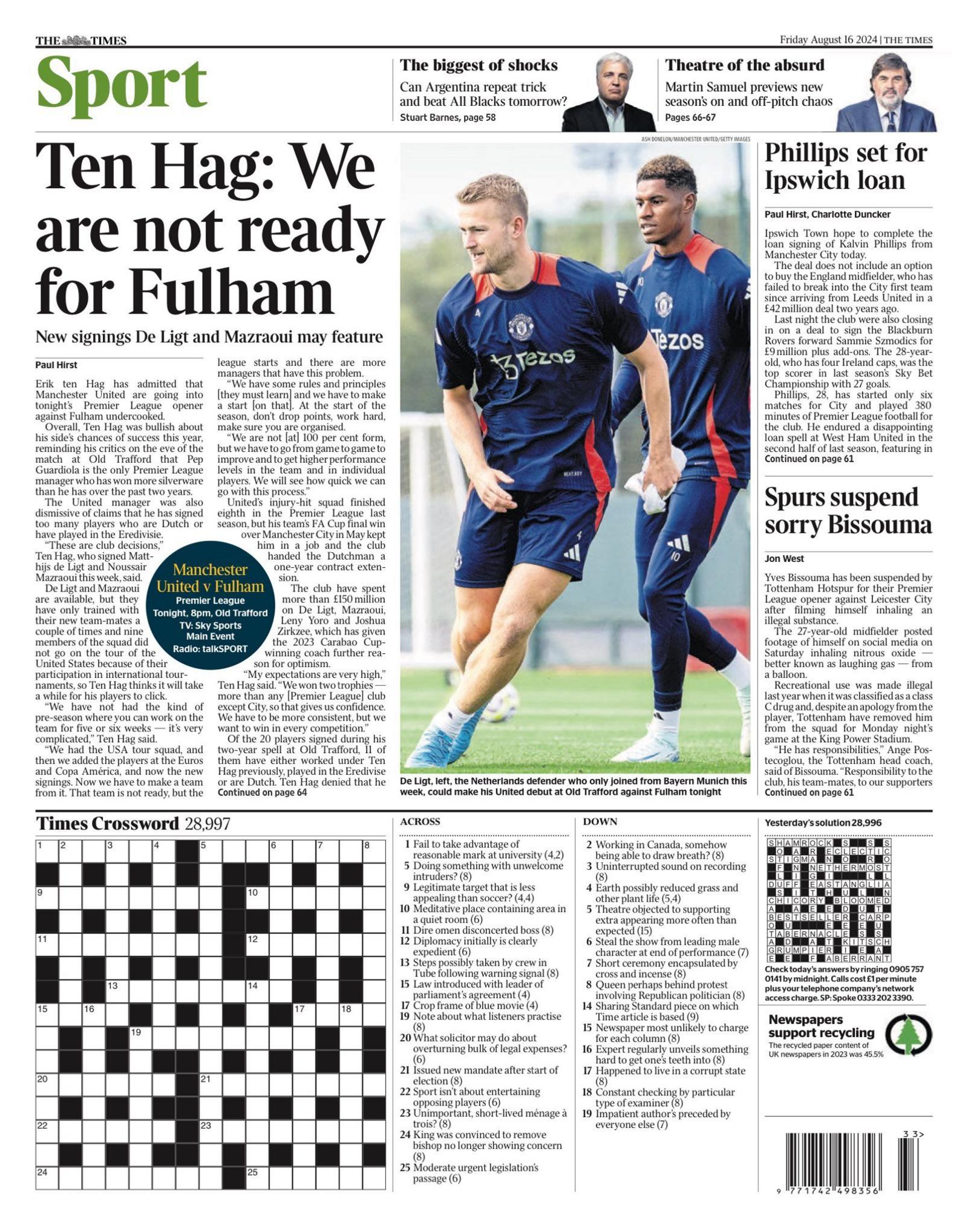 Times back page