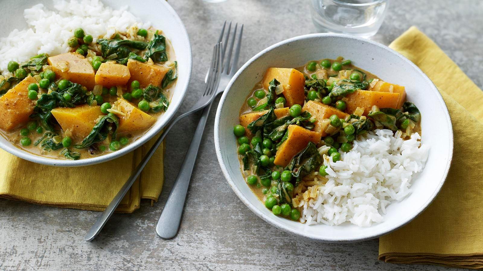 Microwave vegetable curry