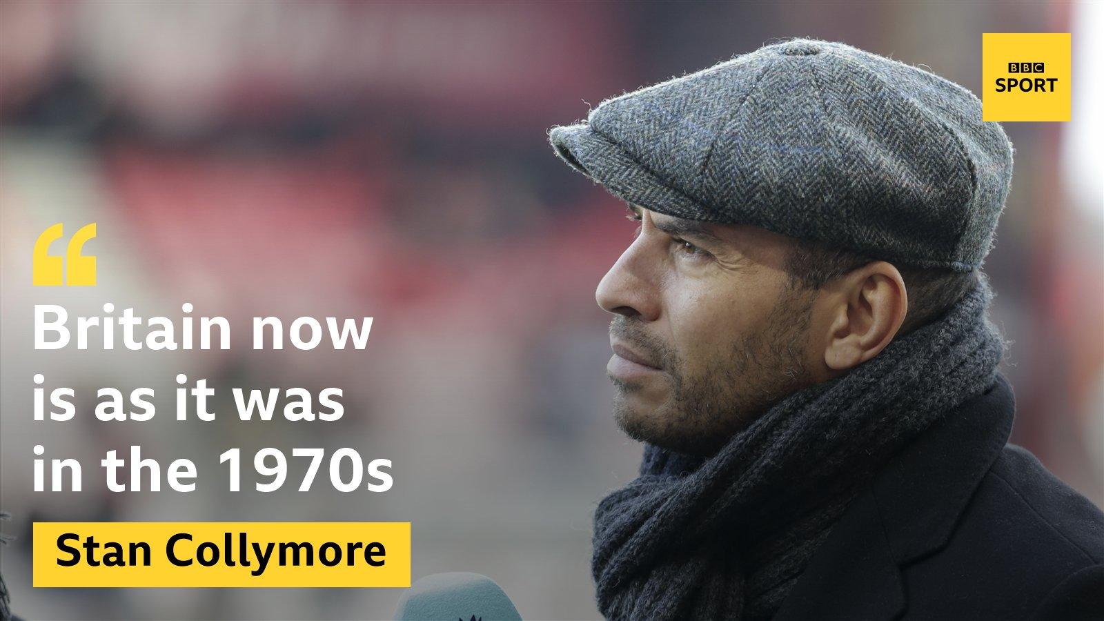 A quote from Stan Collymore's column in the Guardian: "Britain now is as it was in the 1970s"