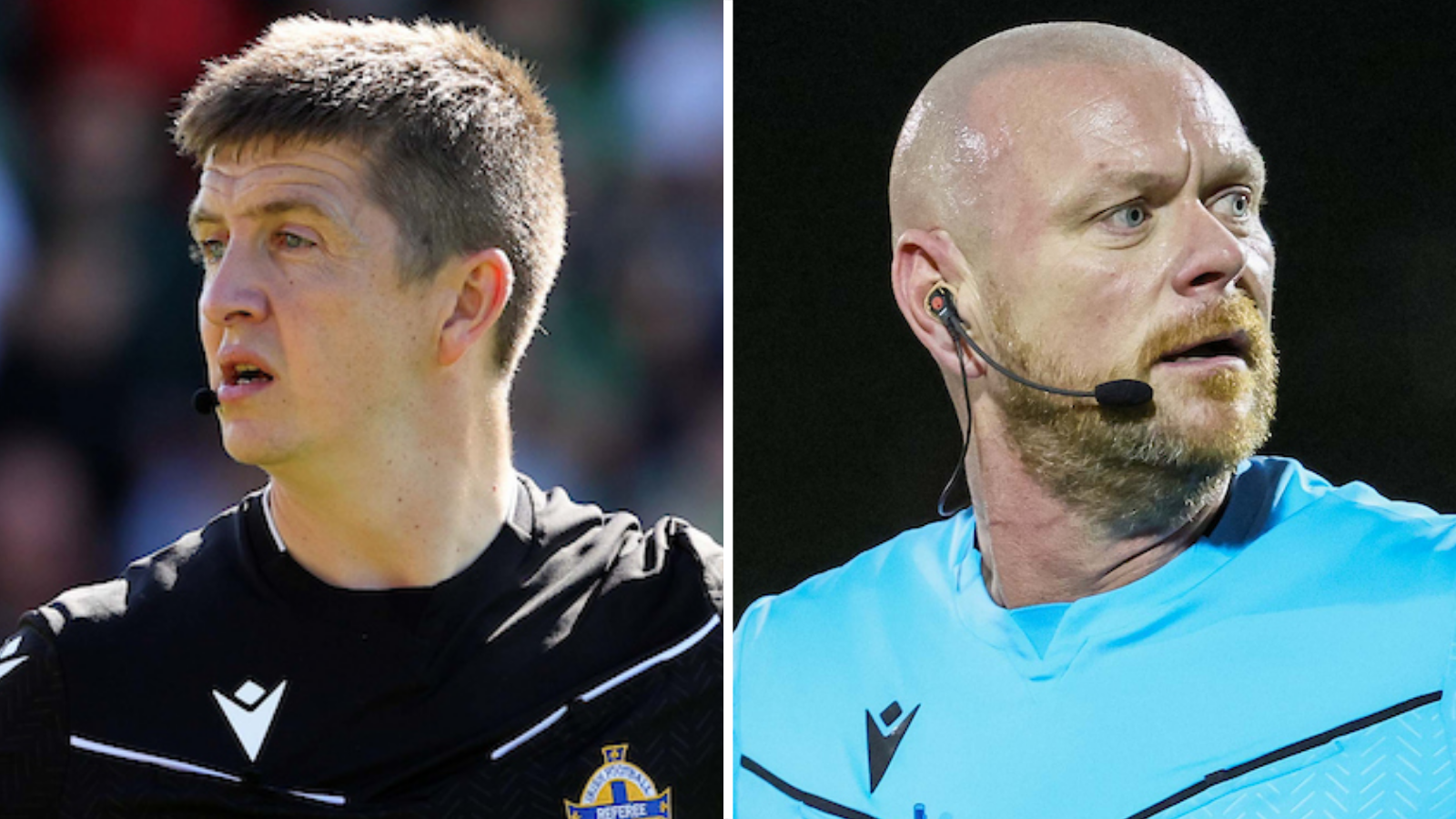 Referees Shane Andrews and Tony Clarke