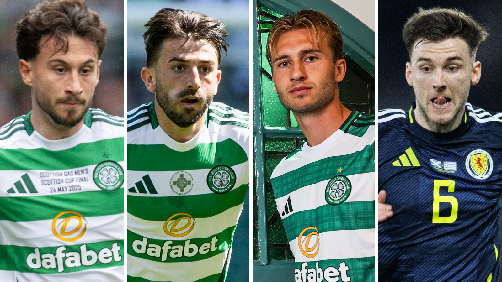 Nicolas Kuhn, Greg Taylor, Benjamin Nygren and Kieran Tierney