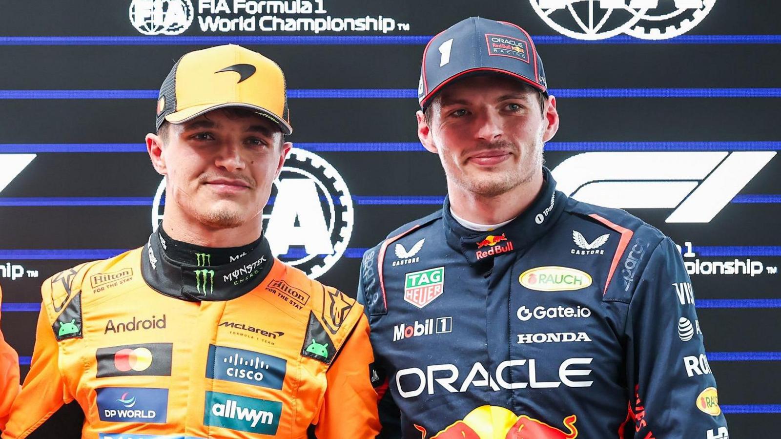 Lando Norris and Max Verstappen