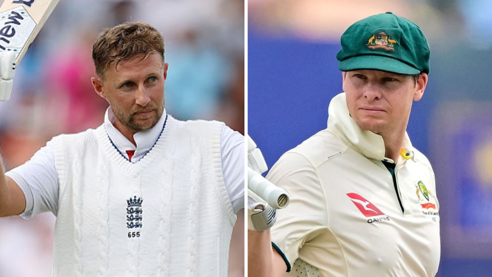 England's Joe Root and Australia's Steve Smith