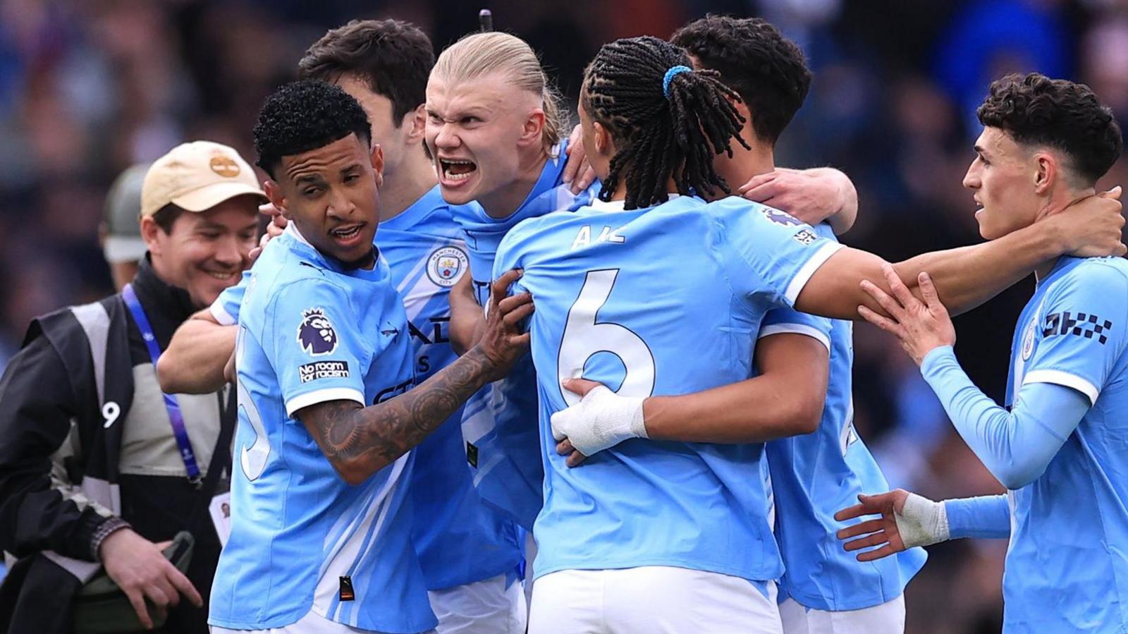 Man City celebrate