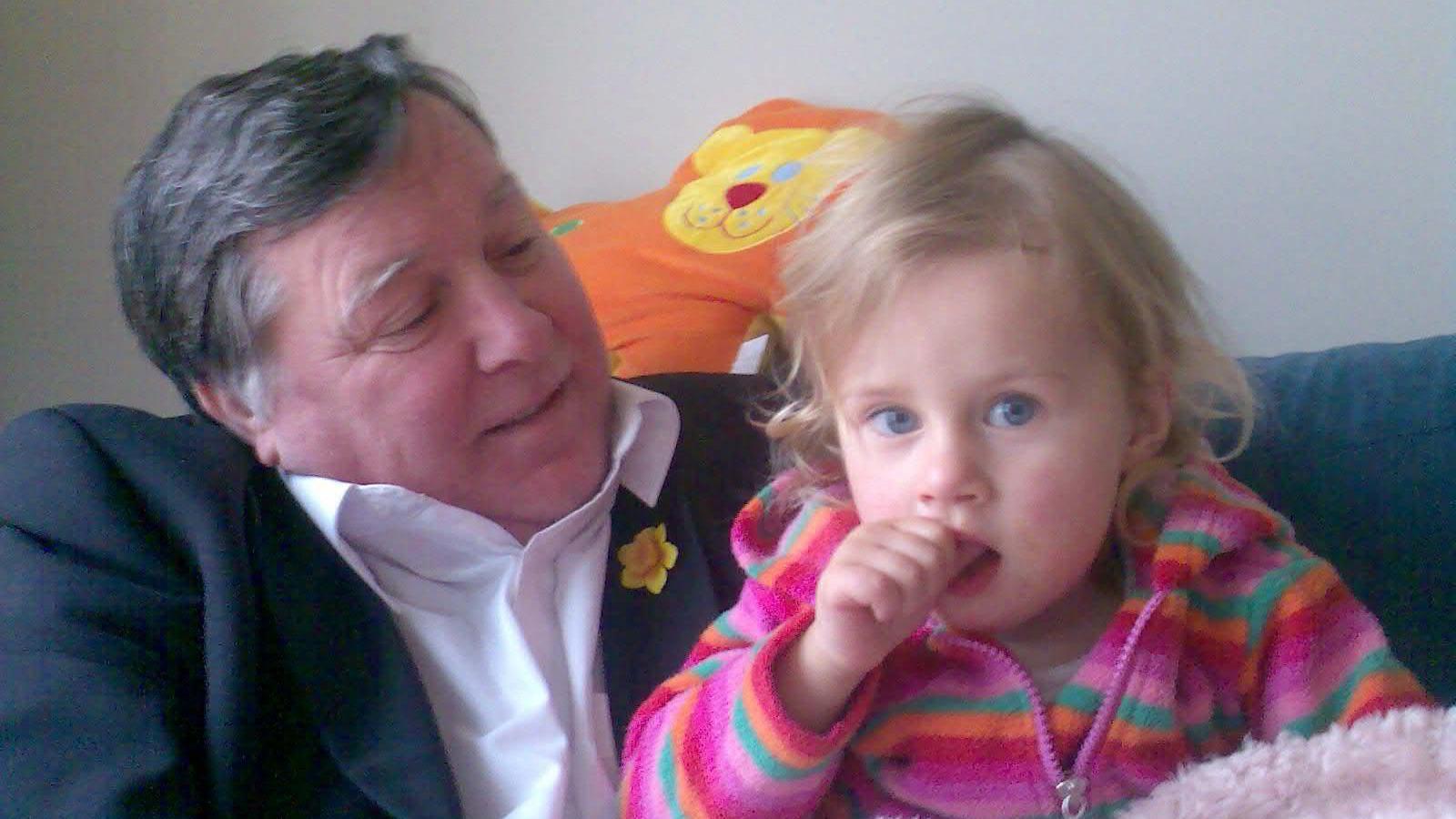 Barry John with granddaughter Anna Powell 