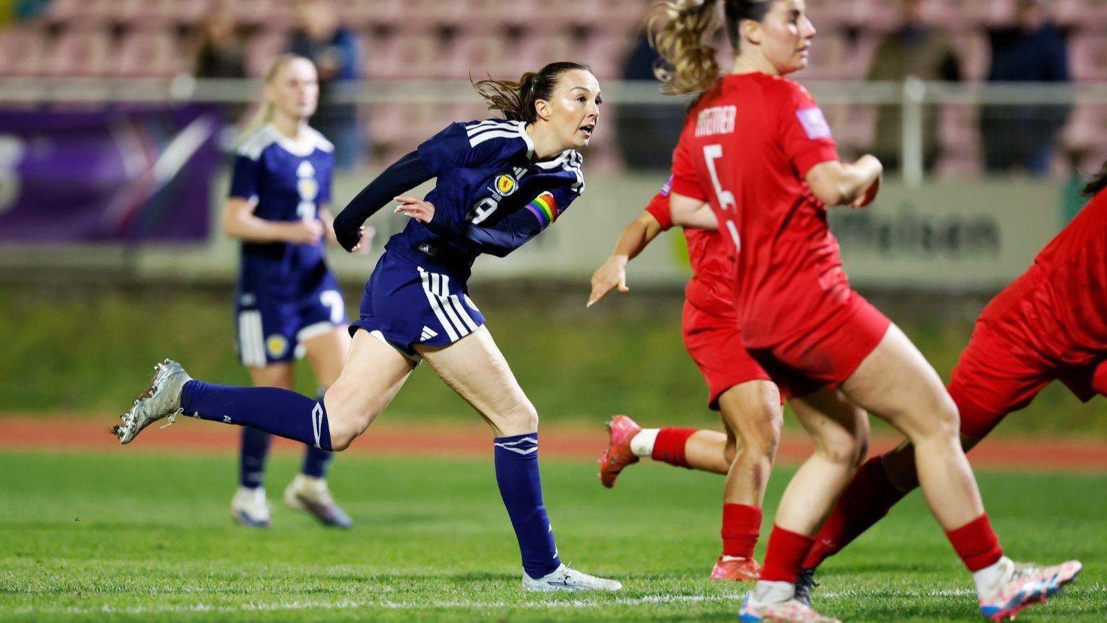 Scotland's Caroline Weir scores in Luxembourg