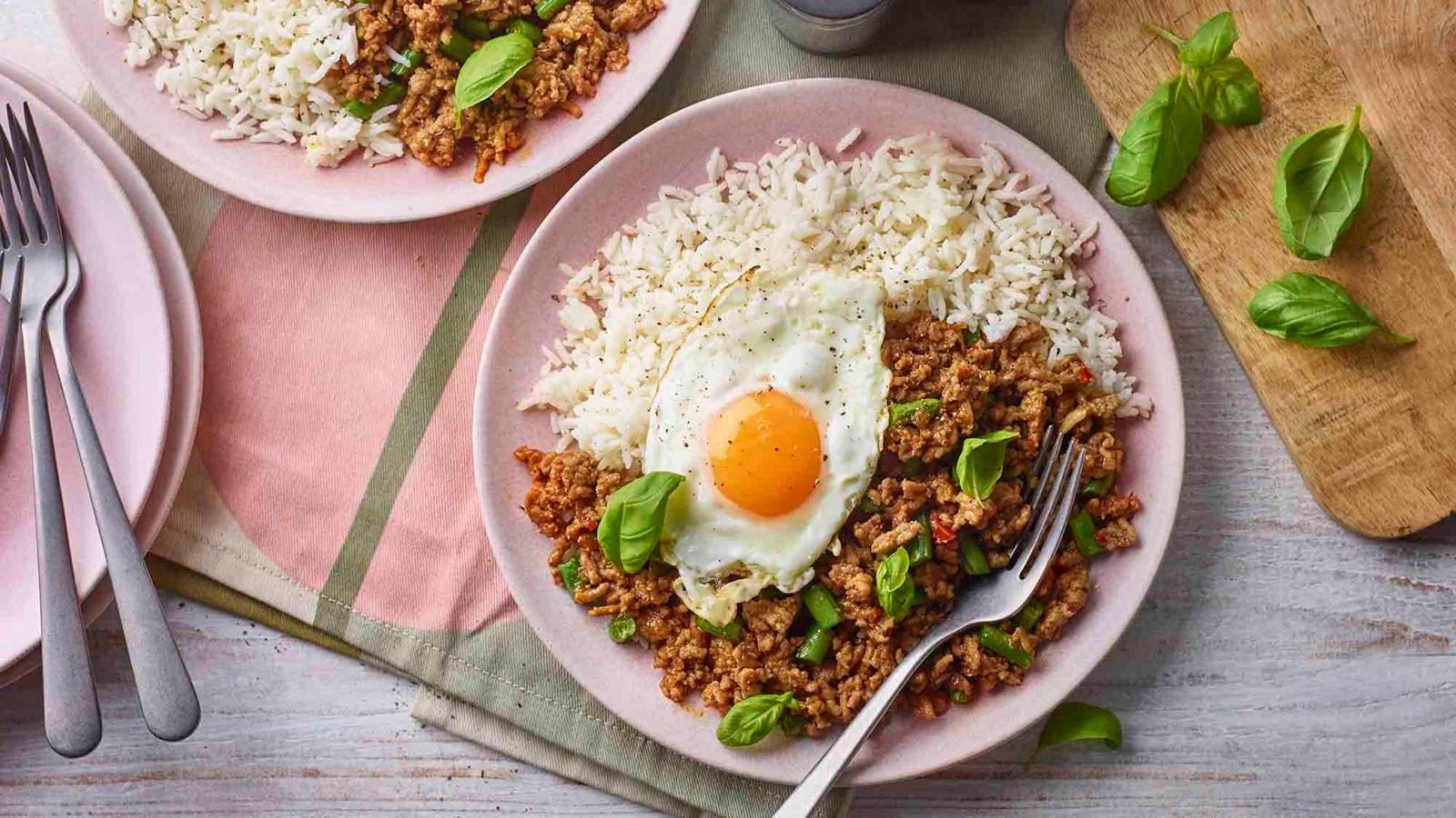 Thai pork krapow