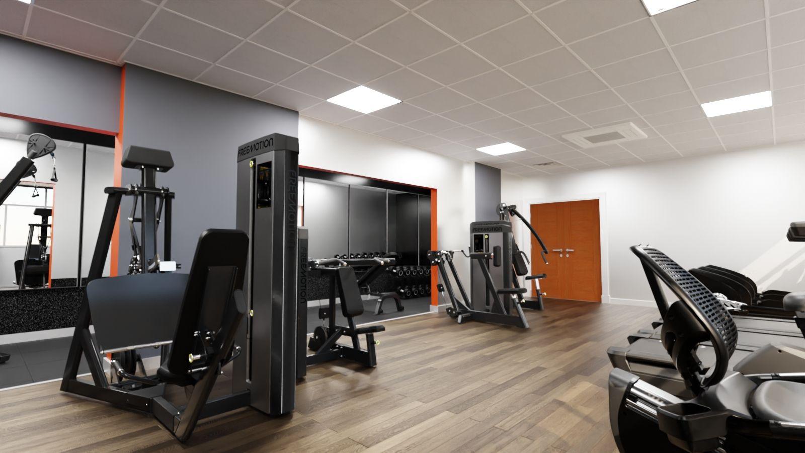 The picture shows gym equipment in the newly refurbished Tor Sports and Leisure in Glastonbury.