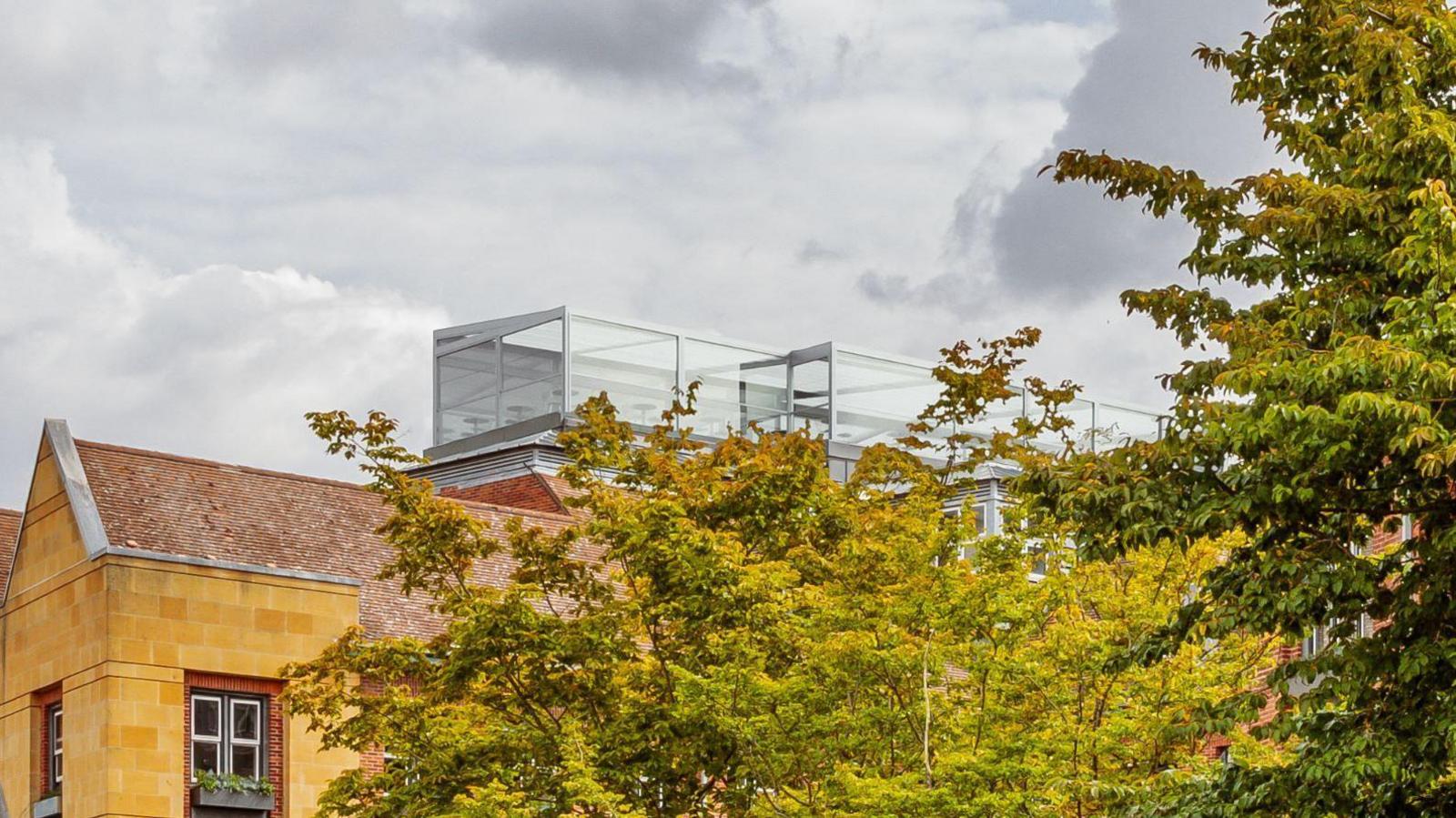 Glass rooftop terrace canopy proposal image