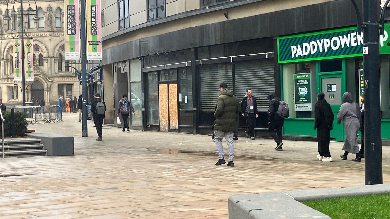 Betting shops on a city centre street