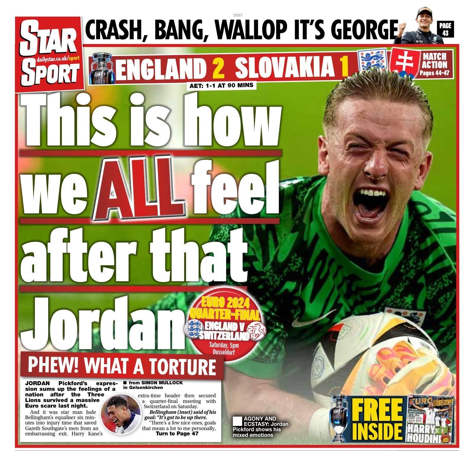 Daily Star back page